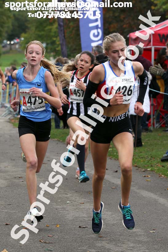Girls under-15 3 stage road relay, 2019 ERRA 6 and 4 Stage Relay and Young Athletes.  Photo: David T. Hewitson/Sports for All Pics